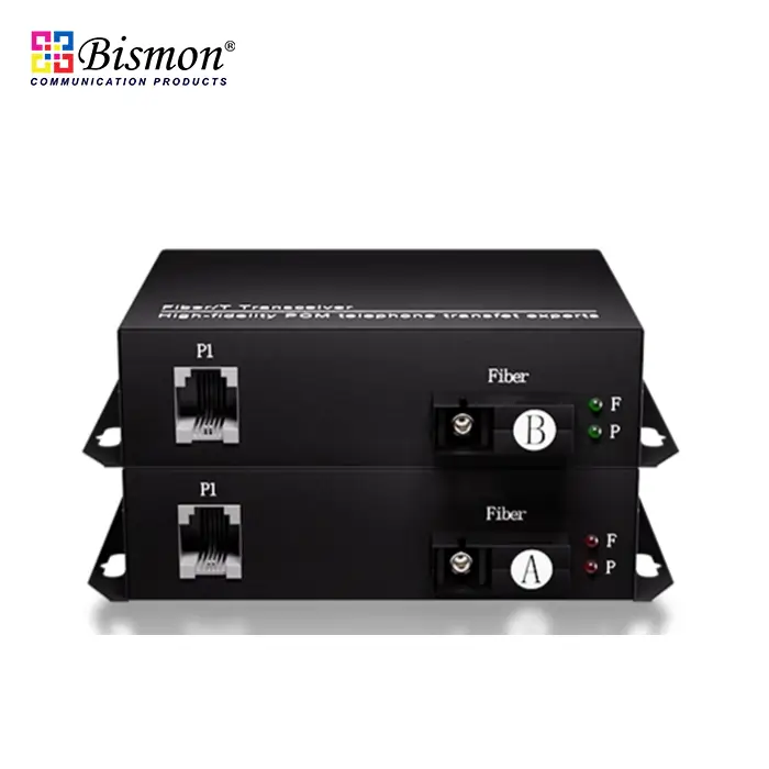 1-CH-PCM-Telephone-Multiplexer-Fiber-optic-Single-mode-20km